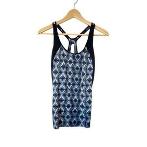 Patagonia‎ Blue Organic Cotton Spandex Racerback Built in Bra Tank Size Small